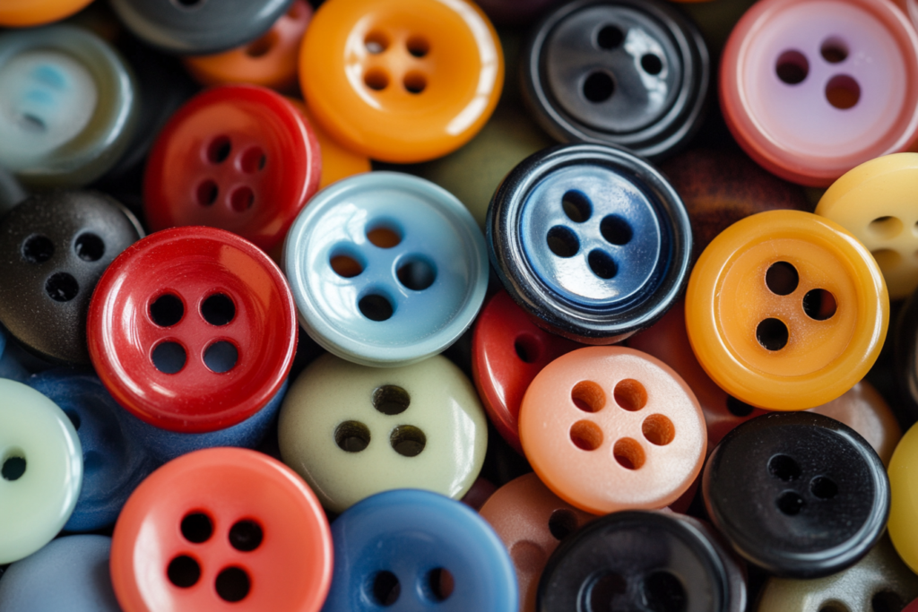 Eyed buttons