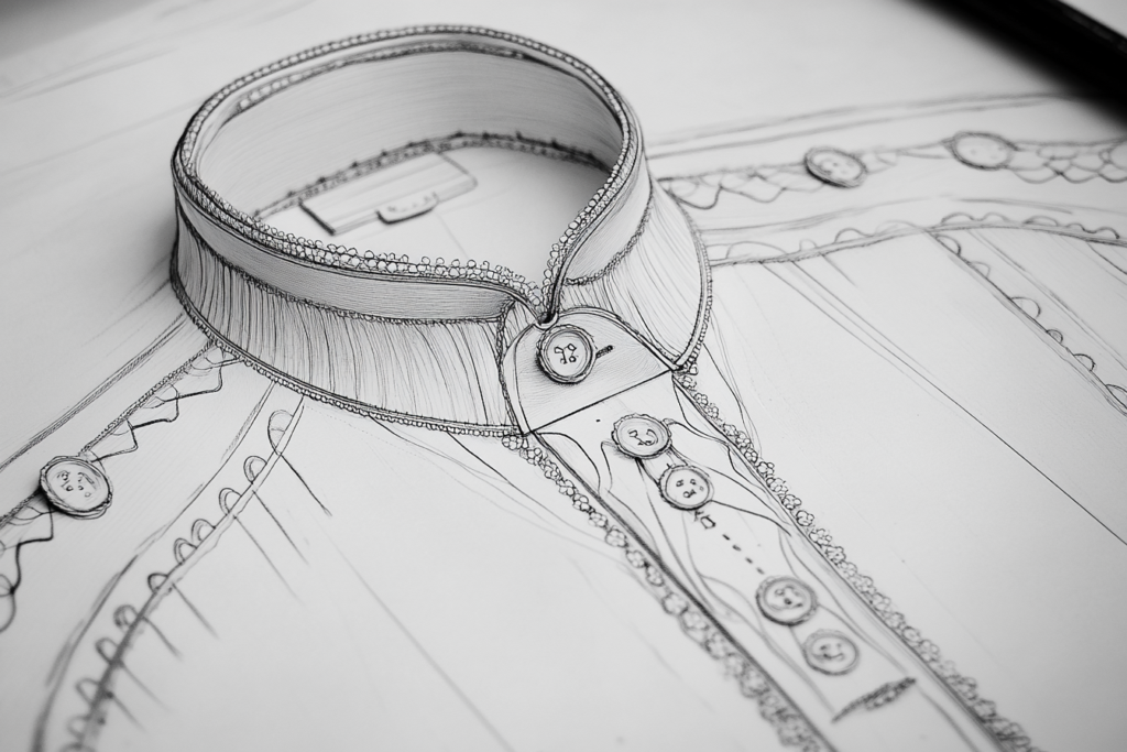 Placket A garment structure