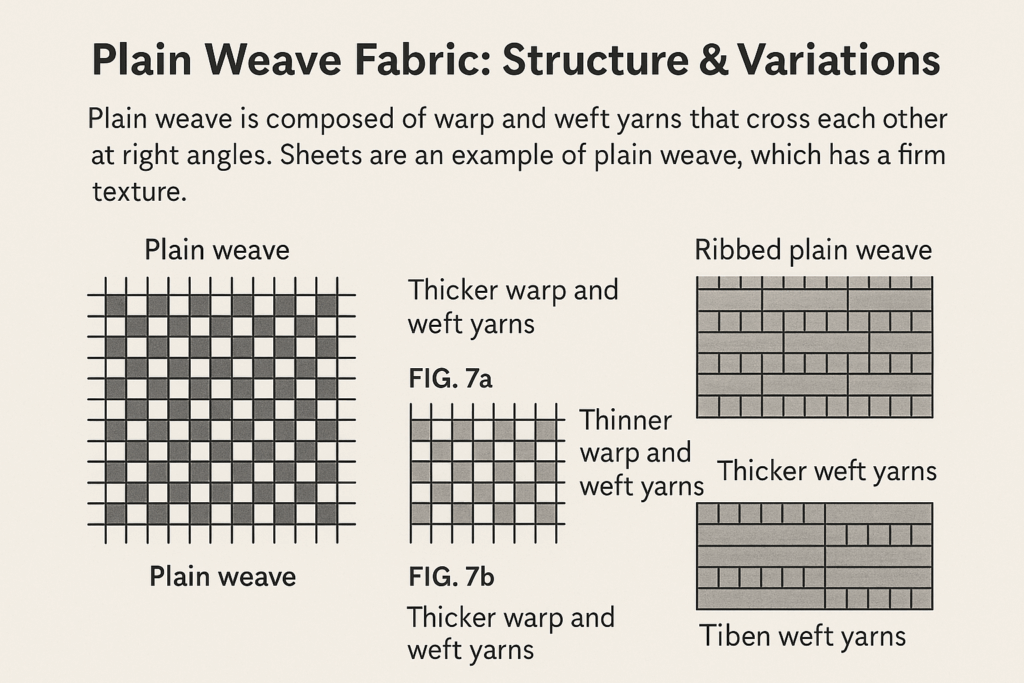 Plain Weave Fabric-Structure, Variations & Garment Applications