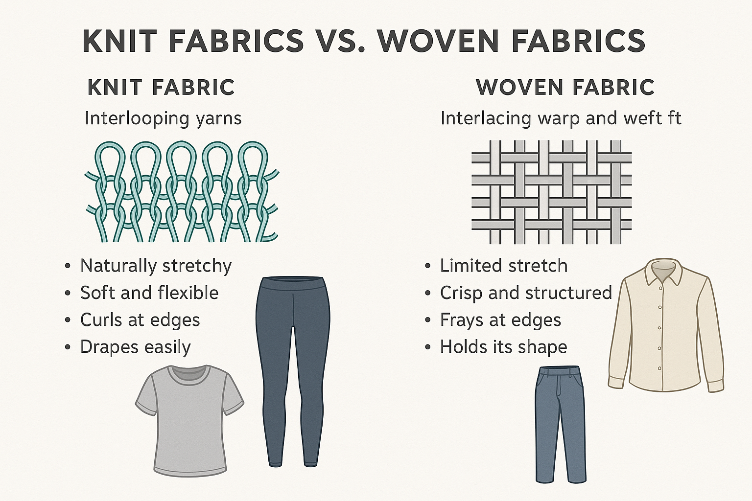 Knit vs Woven Fabric: Key Differences for Fashion Designers