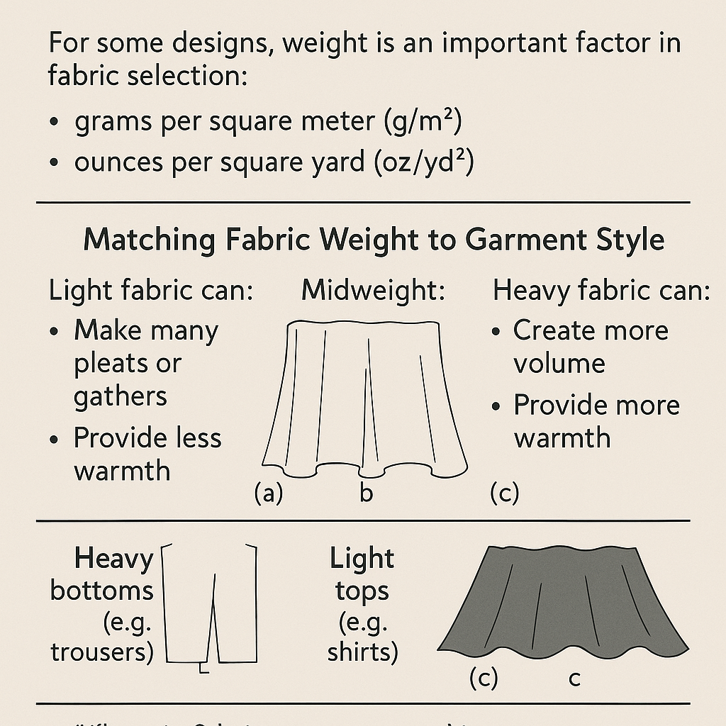 Fabric Weight: A Guide to Choosing Woven Fabrics
