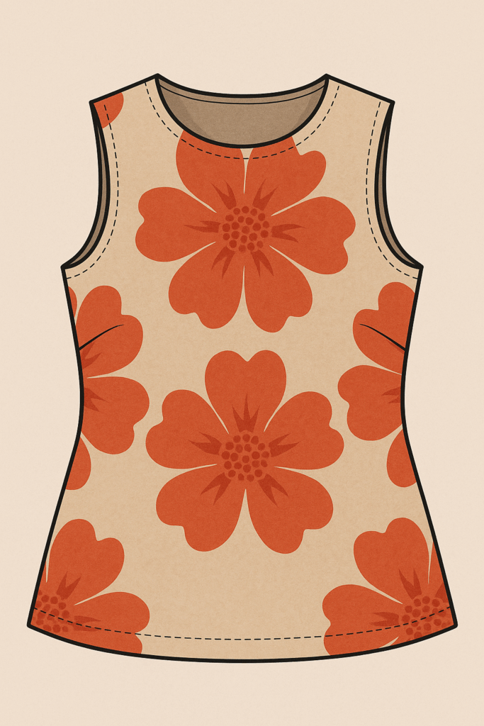 Working with Large Pattern Fabrics in Garment Desig