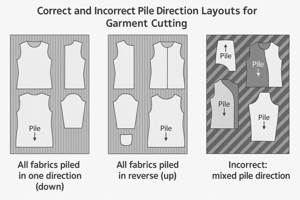 Piled Fabrics: Understanding Directionality in Velvet, Corduroy, and Fleece Garments