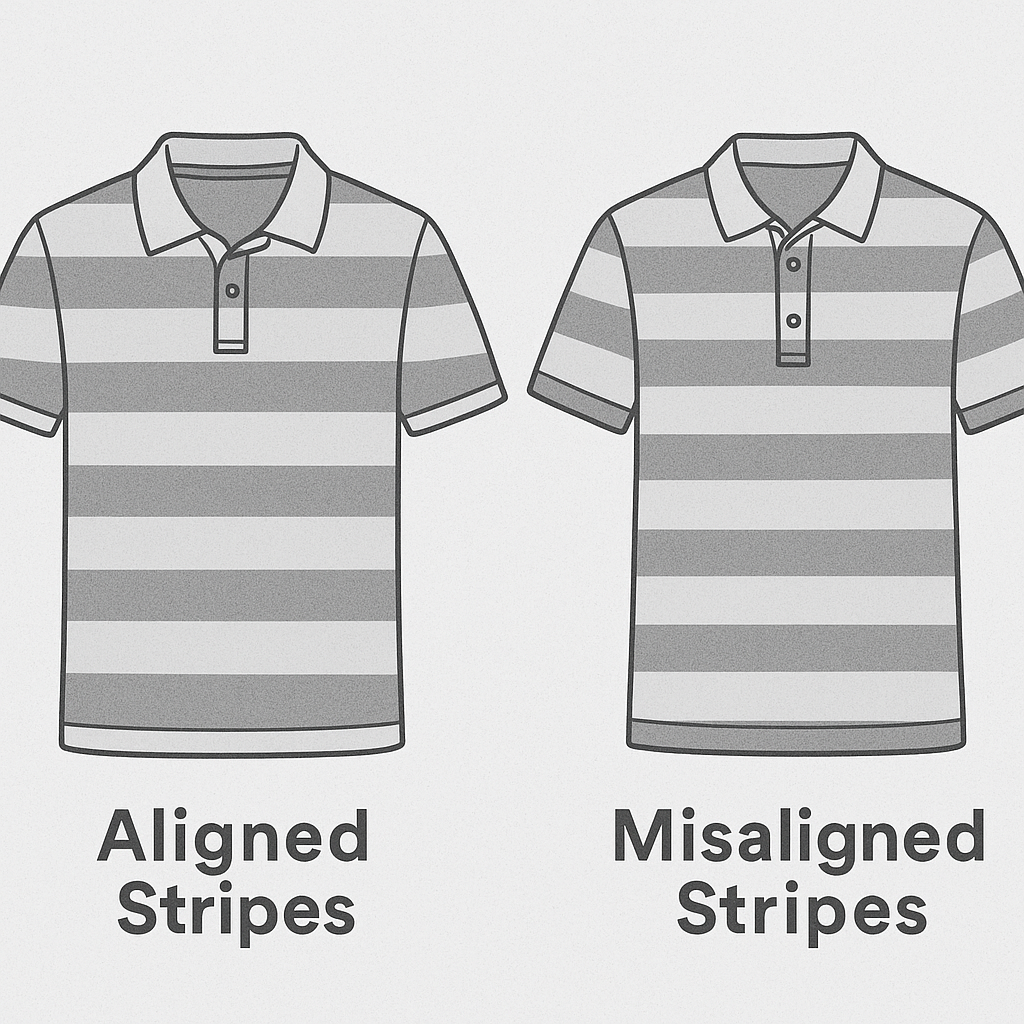 Stripe Fabric Cutting