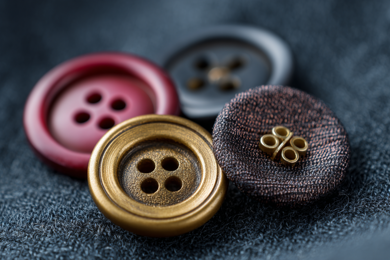 Types of Buttons and Shank Structures in Garment Design